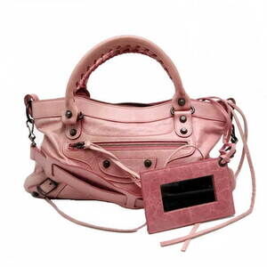 Balenciaga The First Handbag Goatskin Lambskin Pink